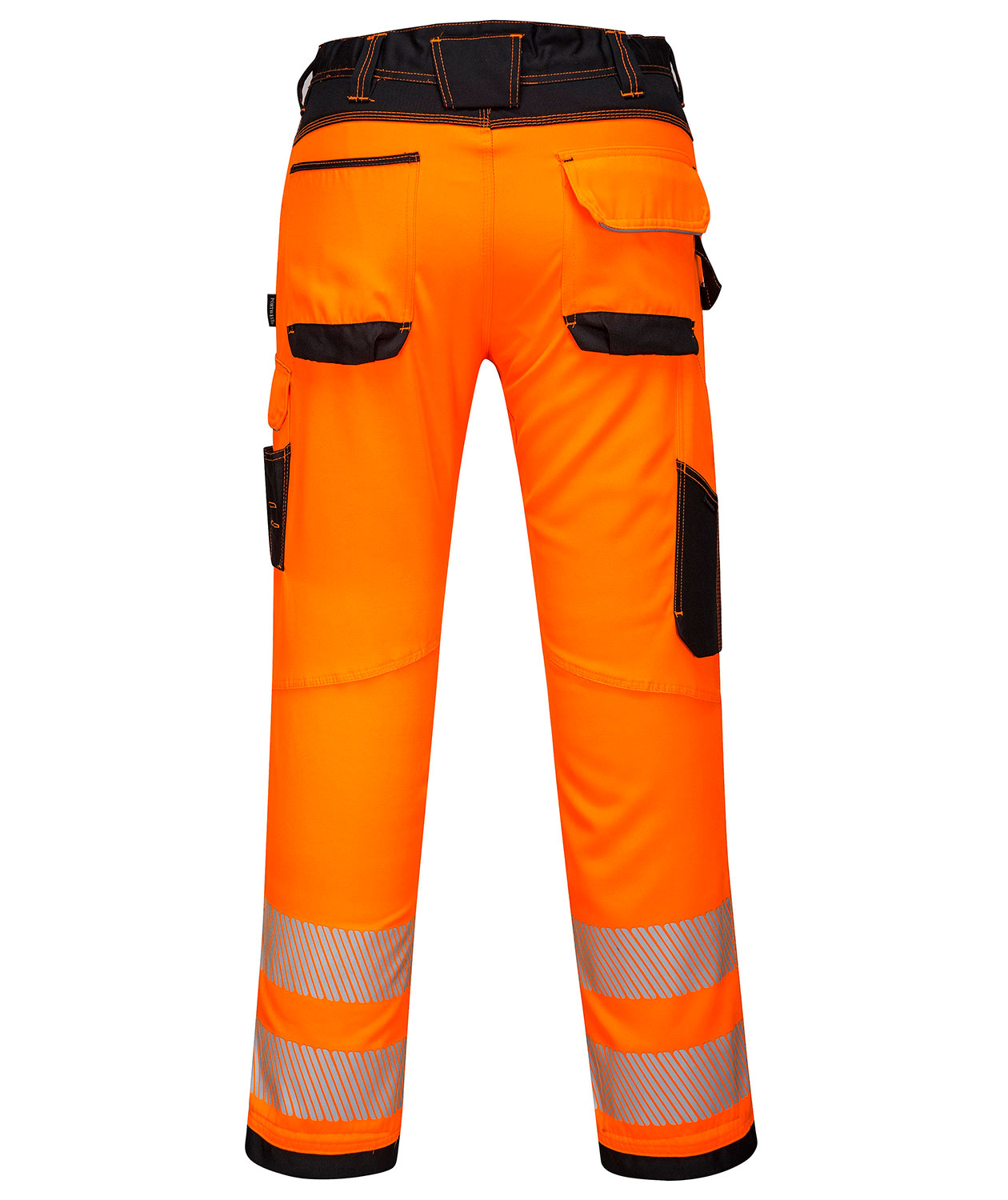Portwest PW3 Arbeitshose, Hi-Vis Orange/Schwarz, large image number 1