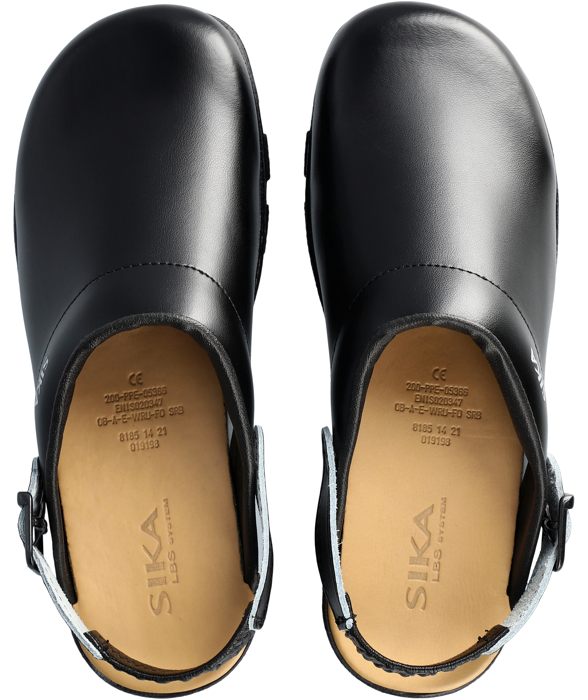 Sika Flex LBS clogs with heel strap OB, Black, large image number 3