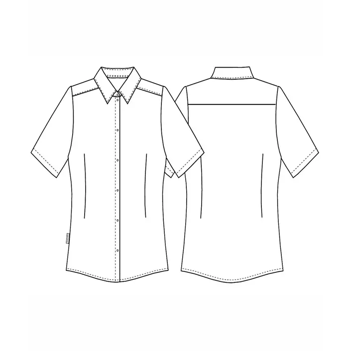 Kentaur modern fit short-sleeved women's shirt, Creme, large image number 1