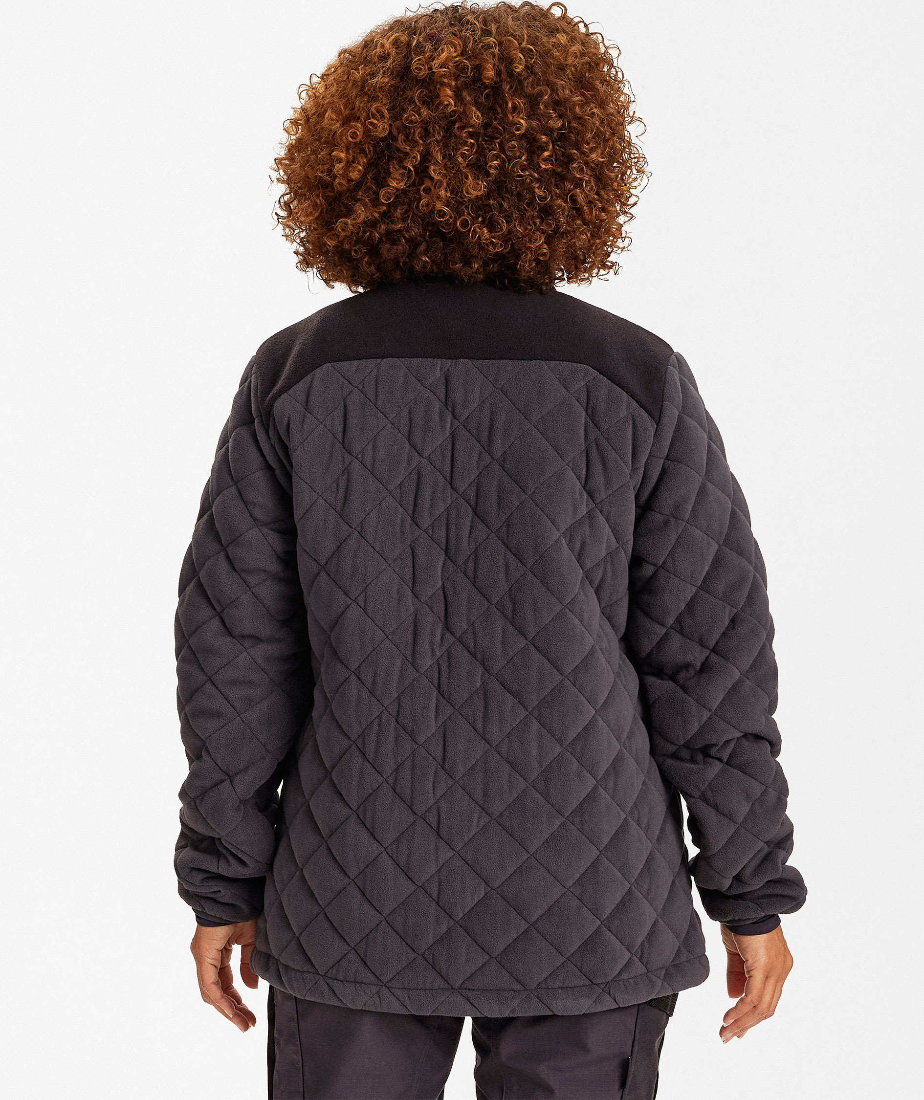 Engel Entire vadderad fleecejacka dam, Anthracite Grey/Black, large image number 4