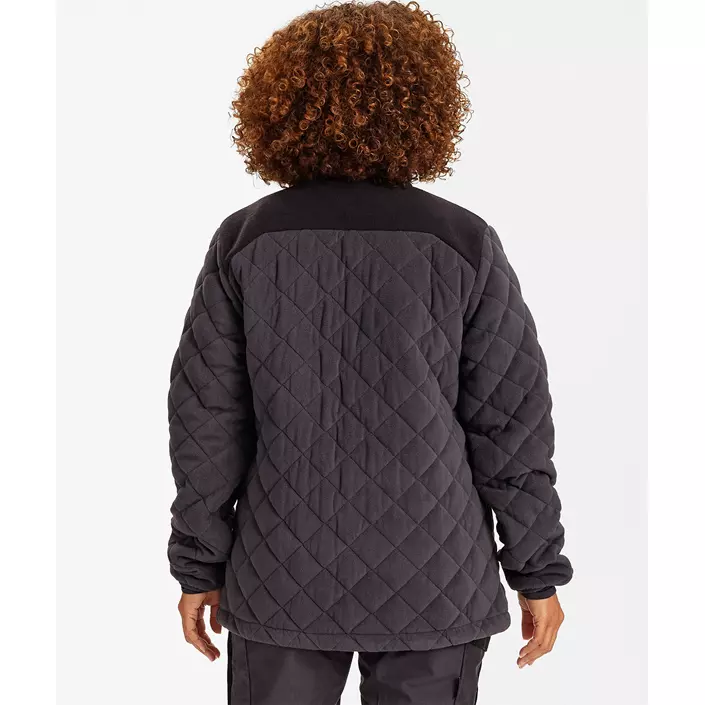 Engel Entire vatteret dame fleecejakke, Anthracite Grey/Black, large image number 4