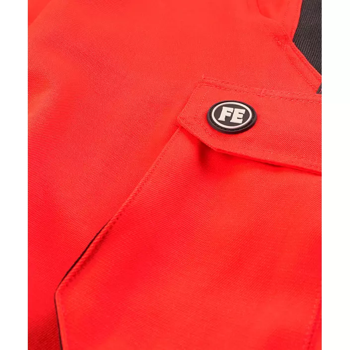 Engel Safety Light bib and brace trousers, Hi-vis Red/Black, large image number 2