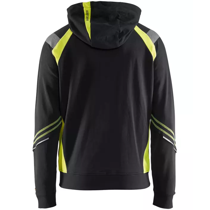 Blåkläder hoodie, Black/Hi-Vis Yellow, large image number 1