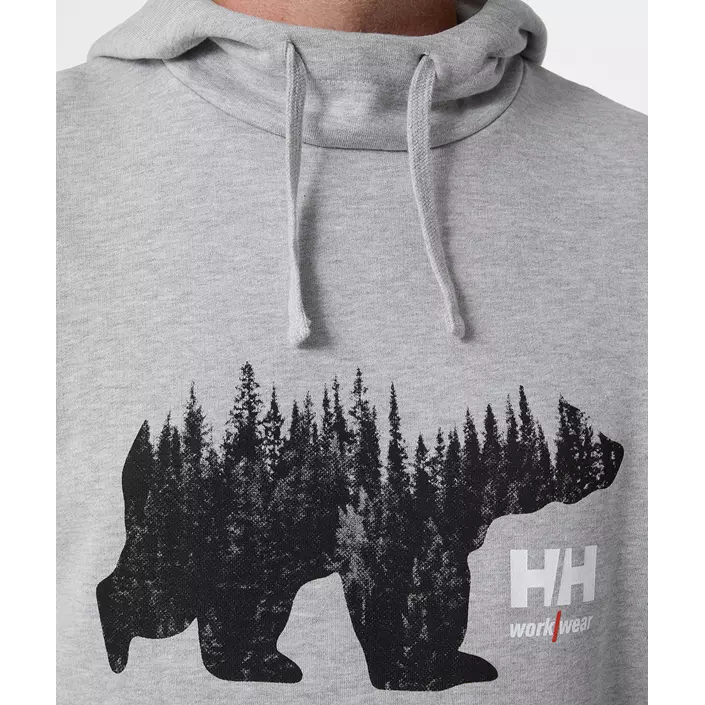 Helly Hansen hoodie, Light Grey Melange, large image number 4