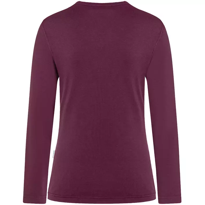 Karlowsky Casual-Flair långärmad T-shirt dam, Aubergine, large image number 2