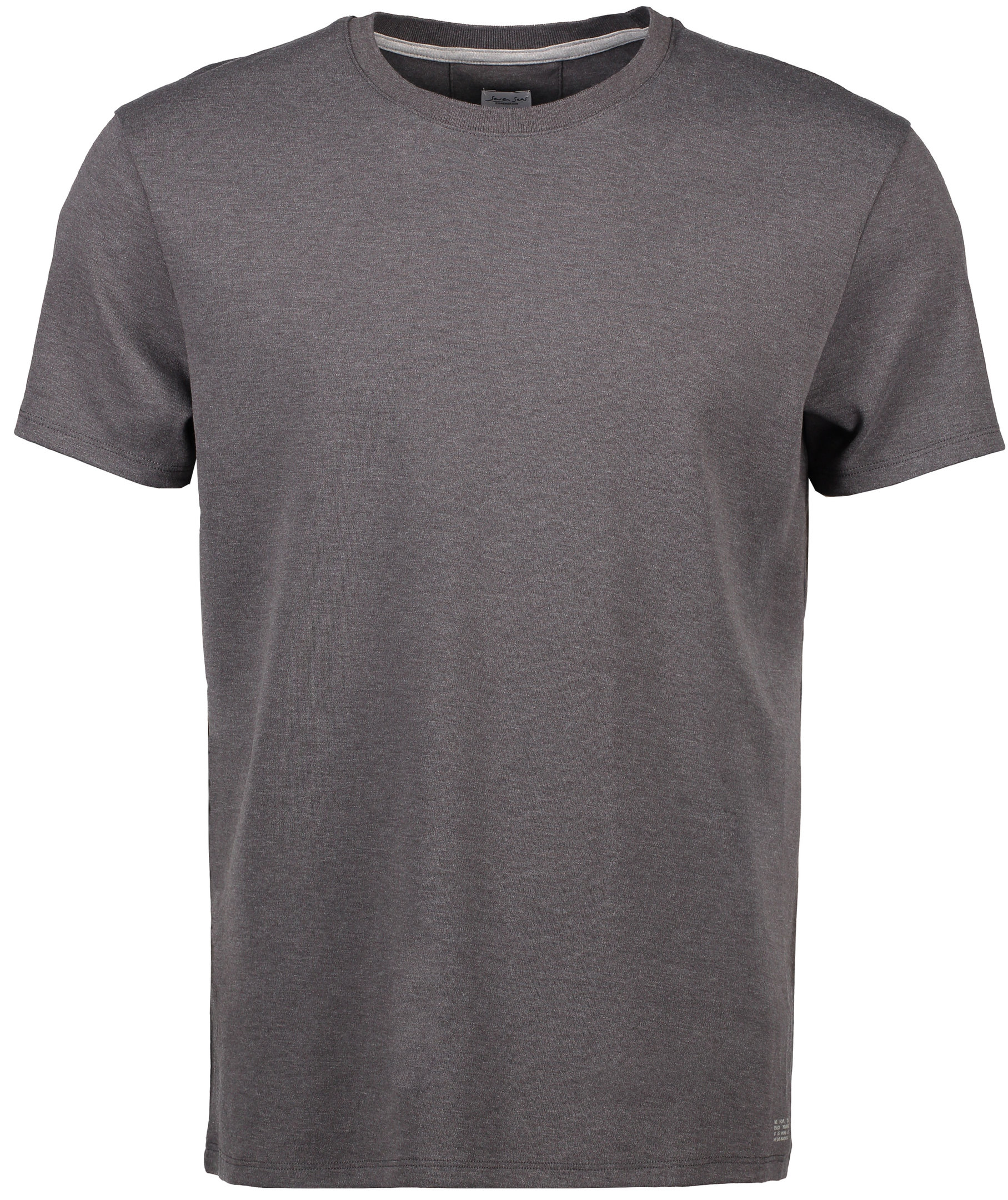 Seven Seas T-shirt med rund hals, Dark Grey Melange, Dark Grey Melange, swatch