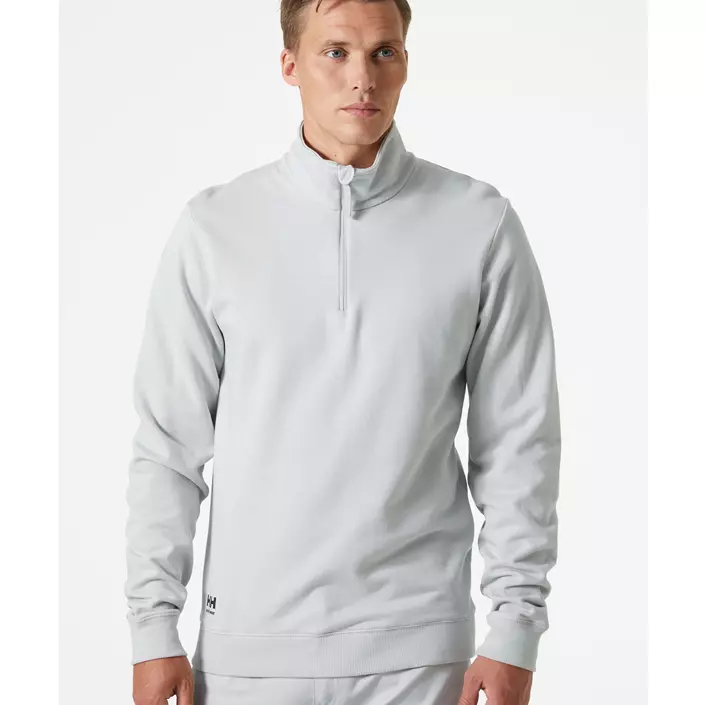 Helly Hansen Classic half zip sweatshirt, Grey fog, large image number 1