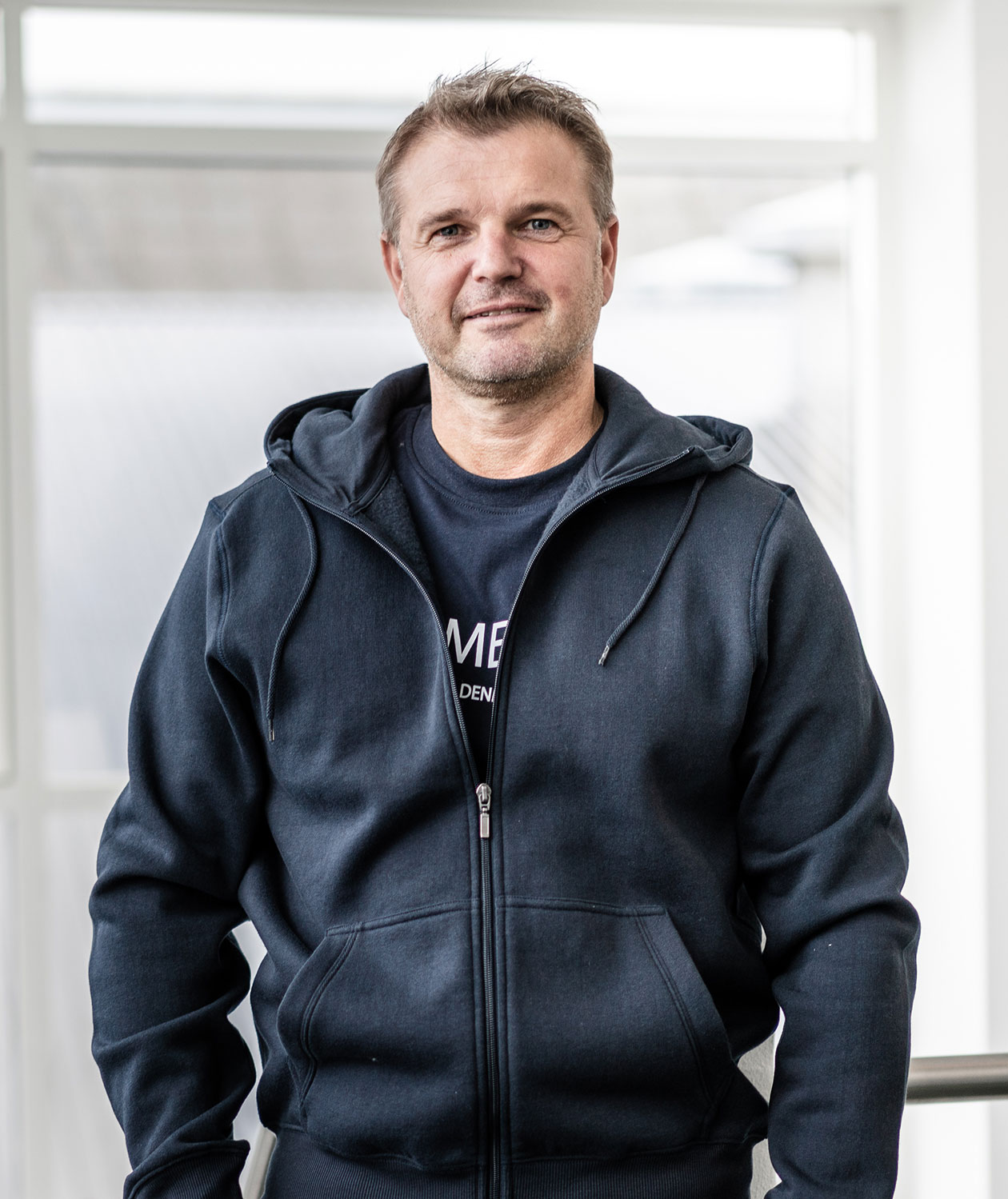 Roberto hoodie med blixtl&aring;s, Navy, large image number 1