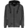 HEROCK Otis hættetrøje med lynlås, Dark Heather Grey, Dark Heather Grey, swatch