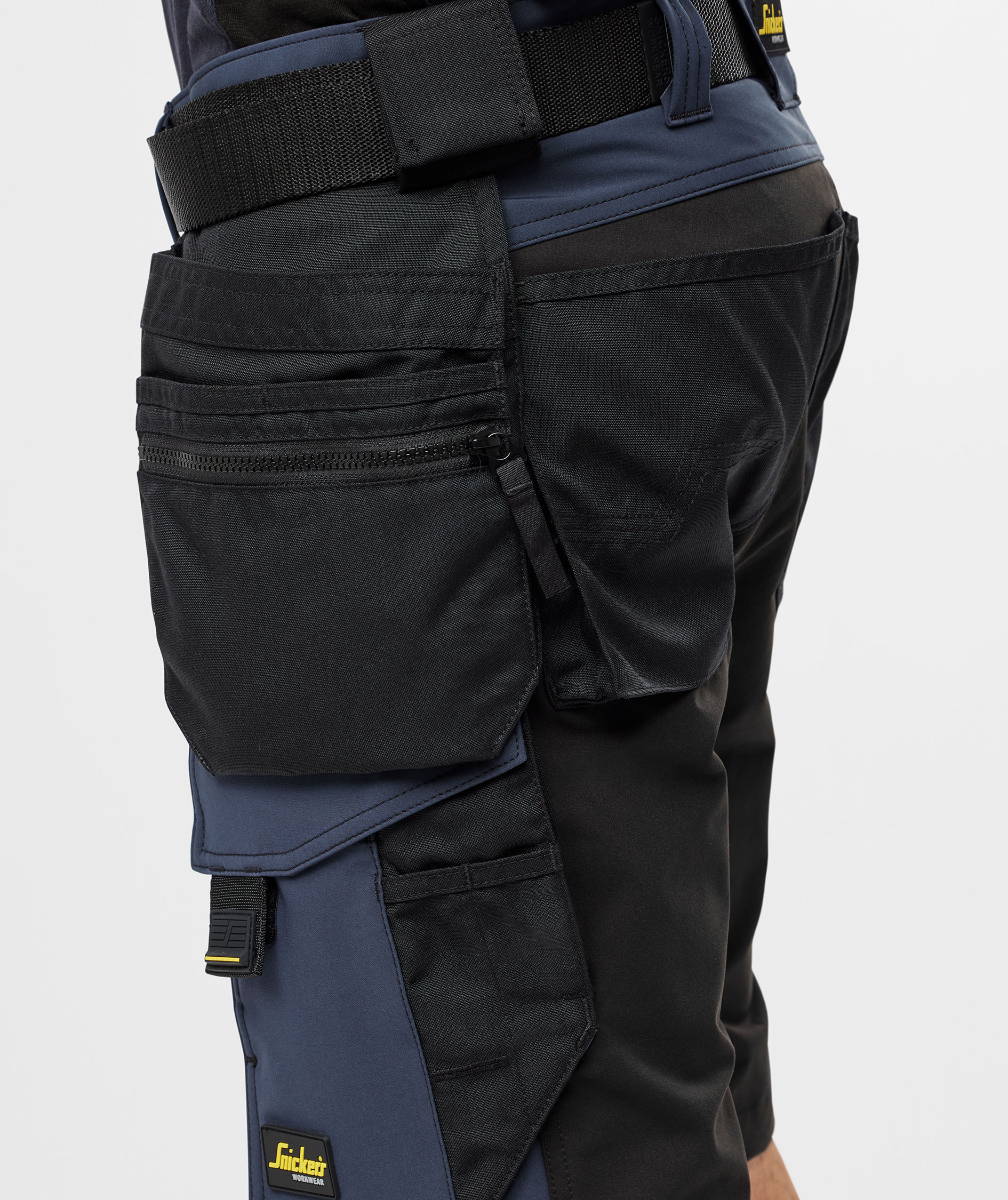 Snickers AllroundWork craftsman shorts 6175 full stretch, Navy/black, large image number 9