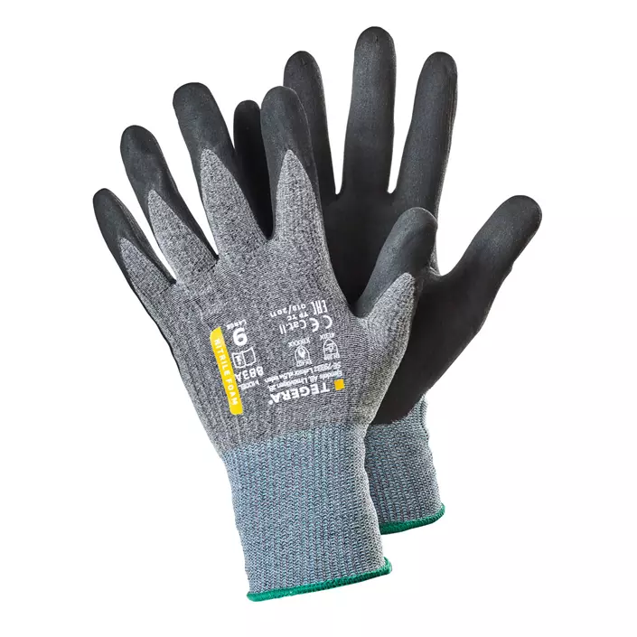 Tegera 883A work gloves all-round, Black/Grey, large image number 0