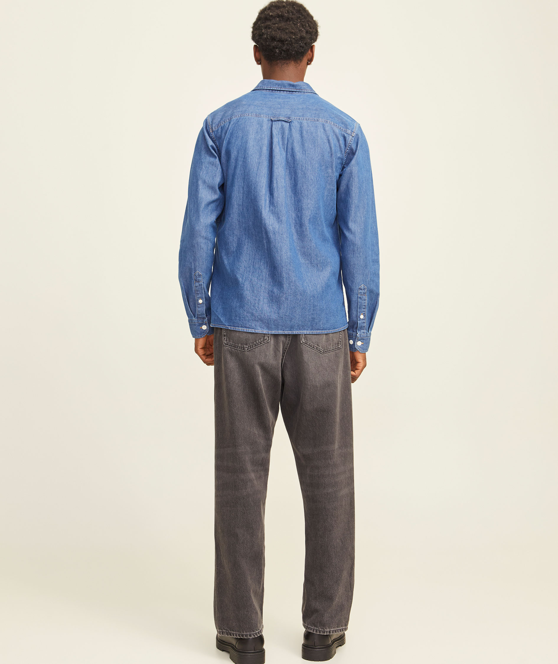 Jack & Jones JJETRAVIS Denim Hemd, Medium Blue Denim, large image number 2