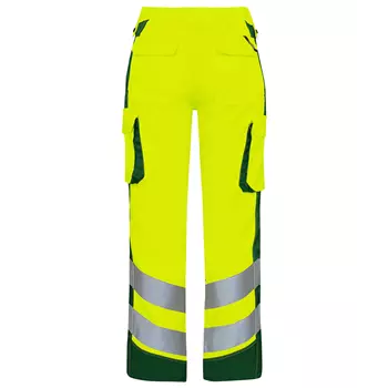 Engel Safety Light women's work trousers, Hi-vis yellow/Green