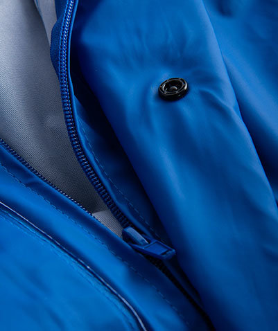 Lyngs&oslash;e PU rain coveralls, Royal Blue, large image number 2