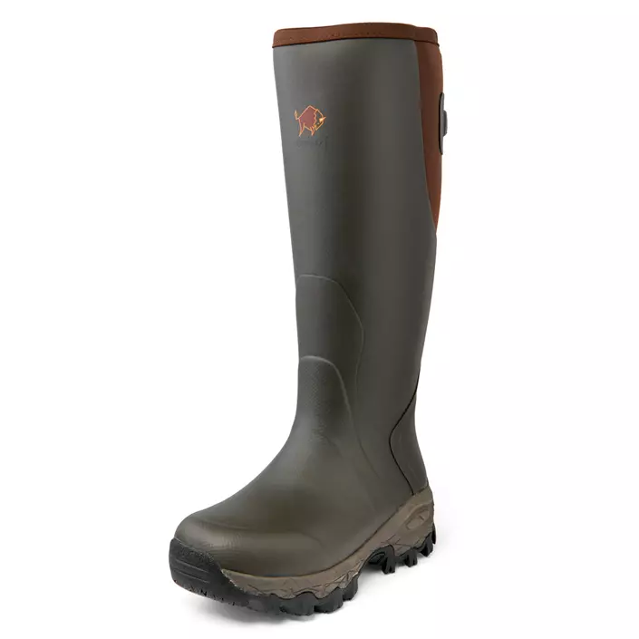 Gateway1 Moor Country Lady 18" 3mm side-zip rubber boots, Dark brown, large image number 0