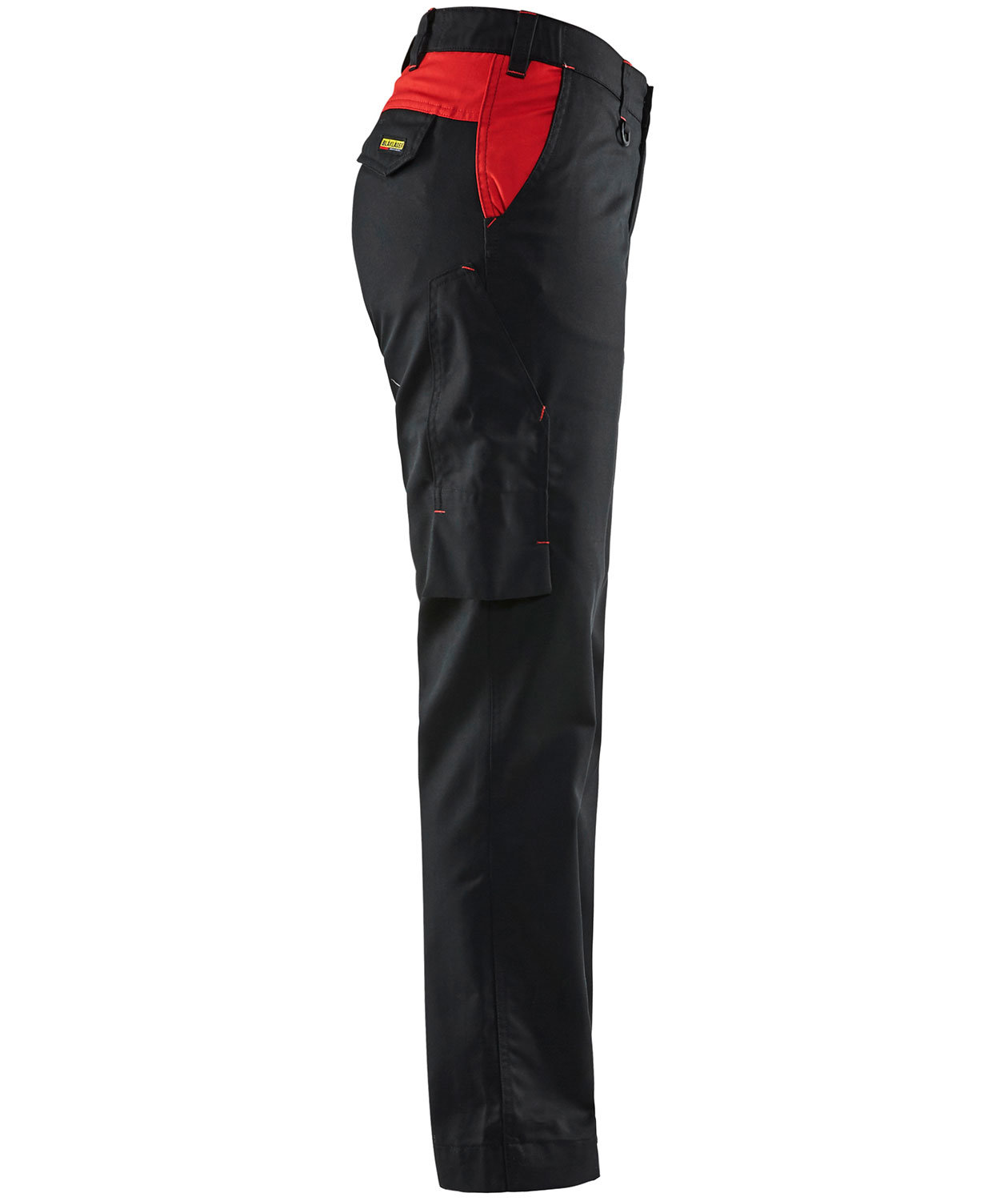 Bl&aring;kl&auml;der servicebyxa dam, Svart/R&ouml;d, large image number 4