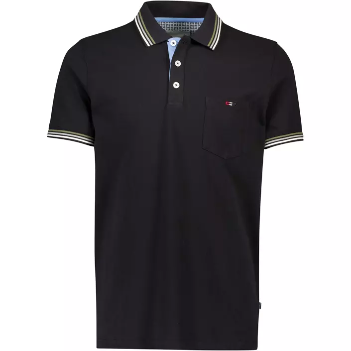 Bison Signature polo T-shirt, Black, large image number 0