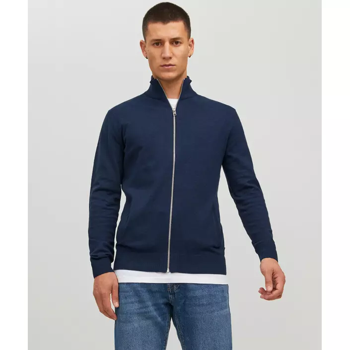 Jack & Jones JJEEMIL strikcardigan, Navy Blazer, large image number 1