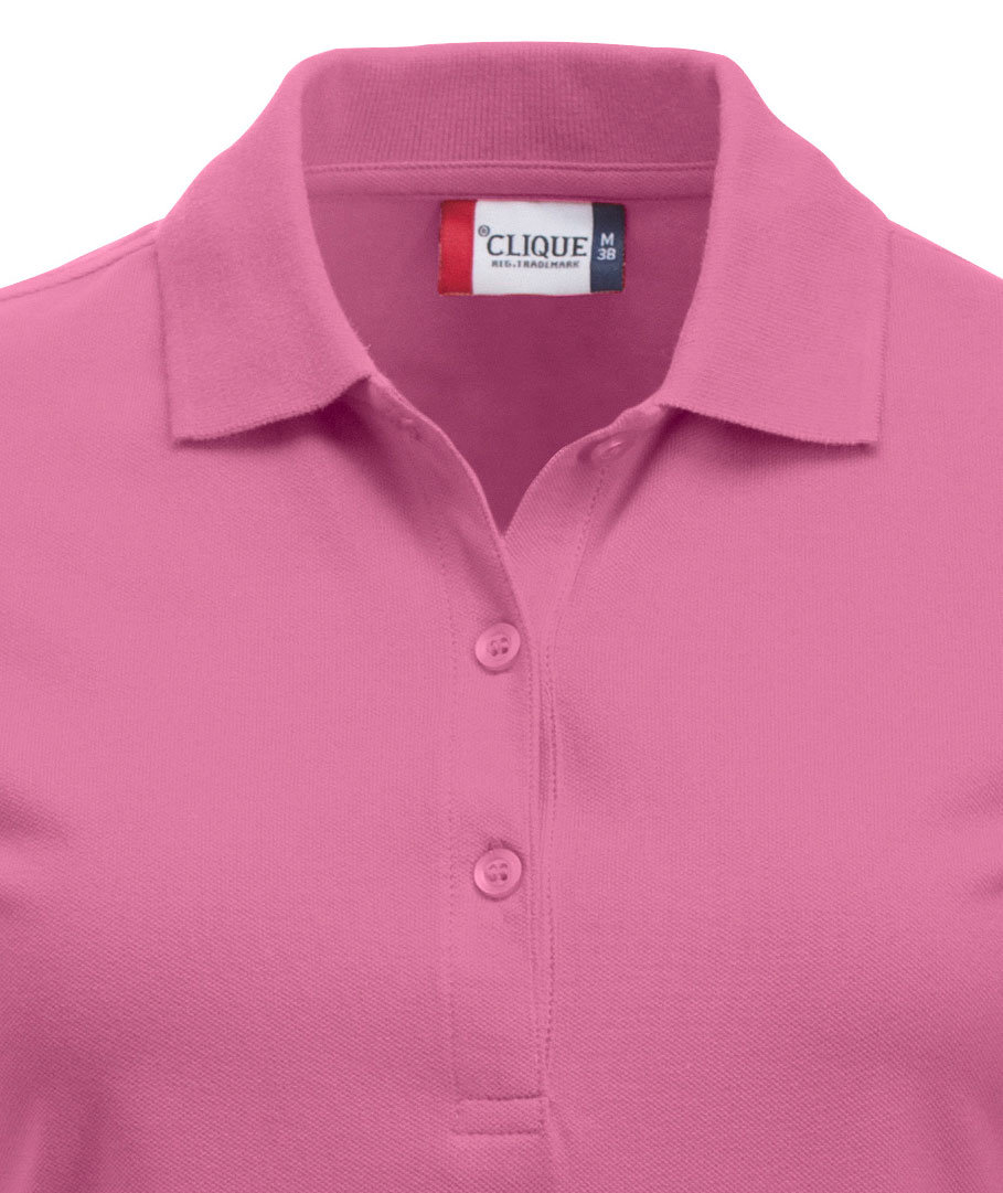 Clique Classic Marion women's polo shirt, Light Pink