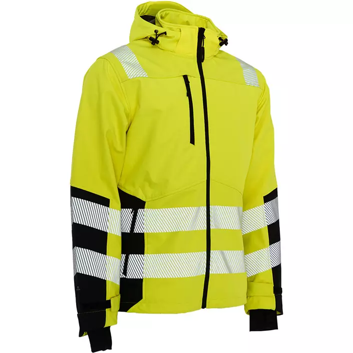 Elka Visible Xtreme softshell jacket, Hi-vis Yellow/Black, large image number 0