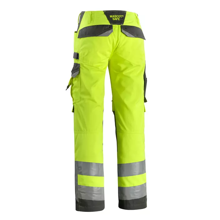 Mascot Safe Supreme Kendal arbeidsbukse, Hi-vis Gul/Mørk antrasitt, large image number 2