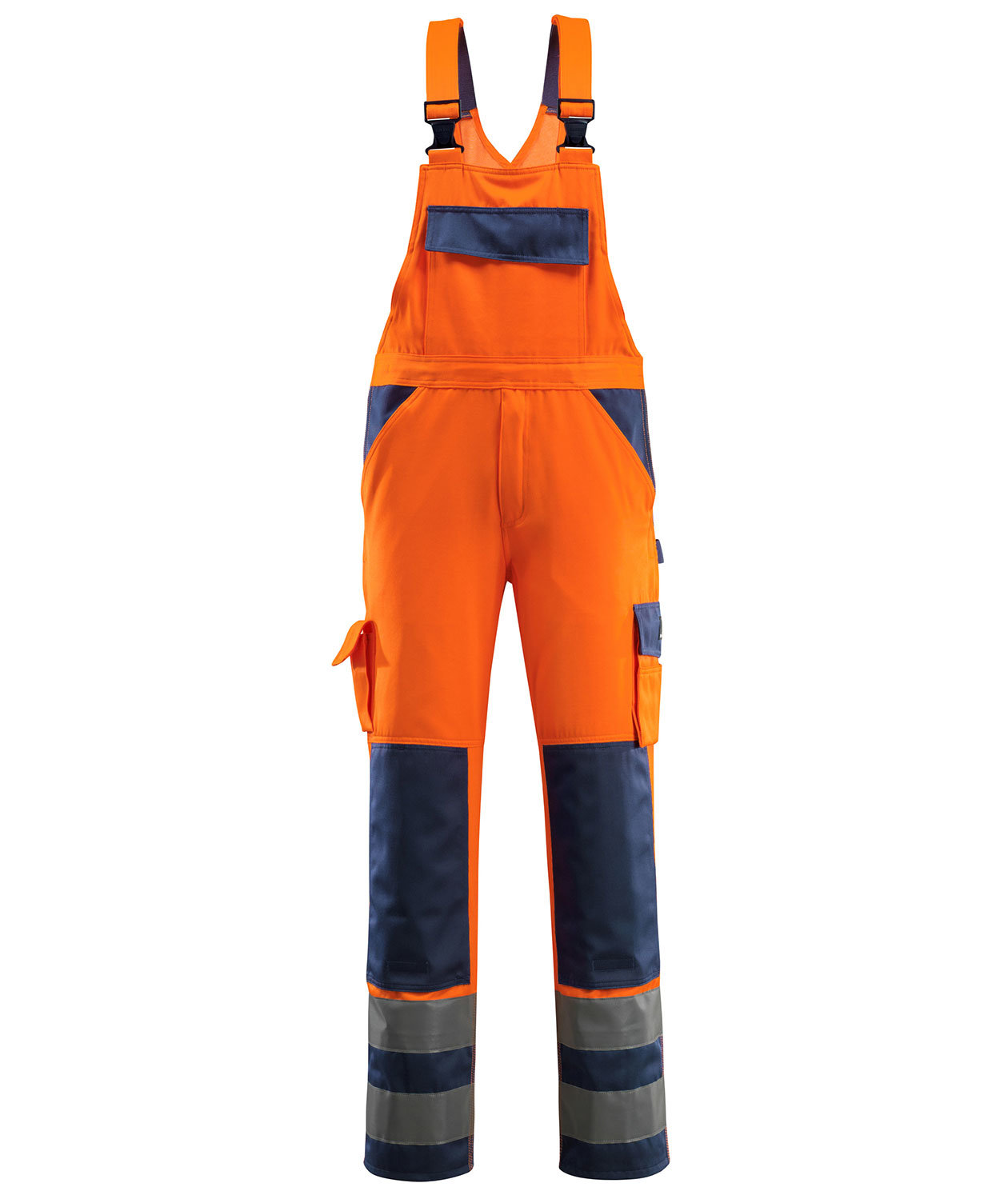Mascot Safe Compete Barras bib and brace, Hi-vis Orange/Marine, large image number 0