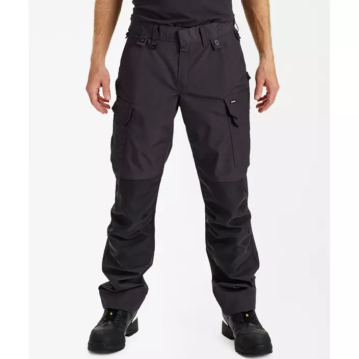 Engel Entire arbejdsbukser, Anthracite Grey, large image number 2