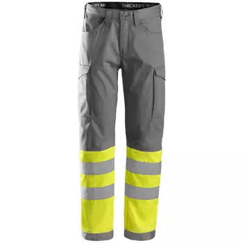 Snickers work trousers, Grey/Yellow