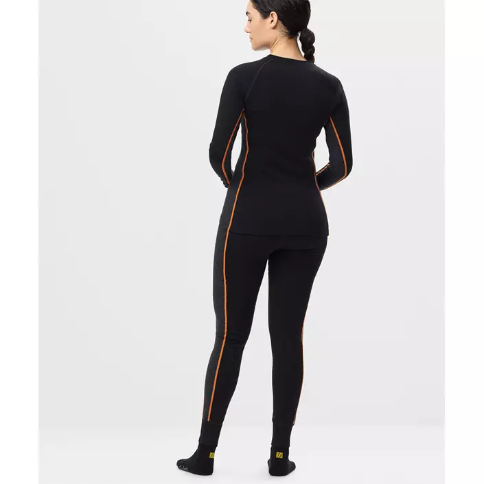 Snickers underställsbyxor med merinoull 9471 dam, Black/Anthracite Melange, large image number 4