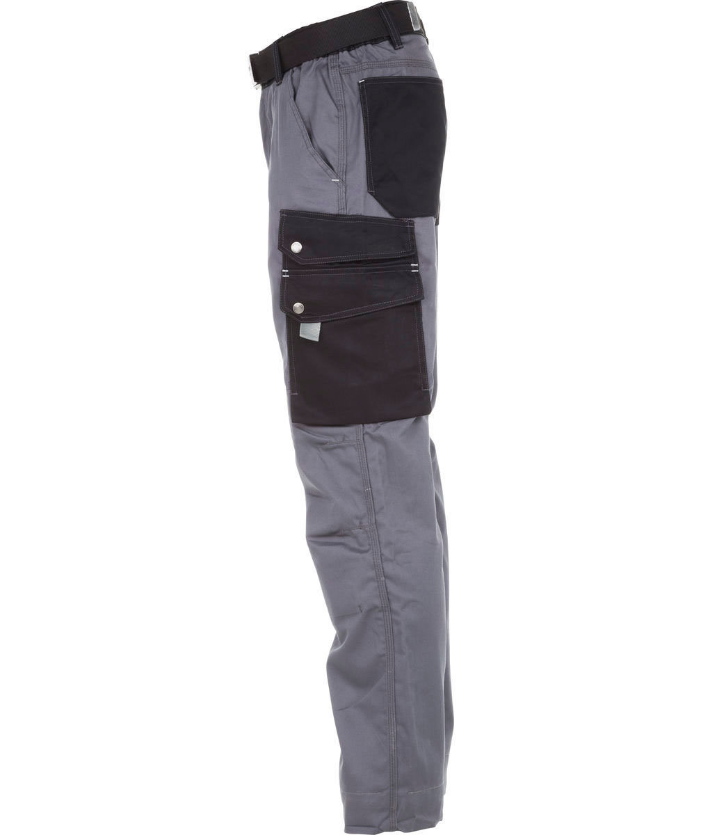 Kramp Original Light work trousers with belt, Grey/Black, large image number 1