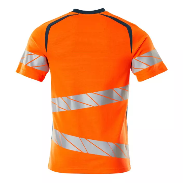 Mascot Accelerate Safe T-Shirt, Hi-Vis Orange/Dunkelpetroleum, large image number 1