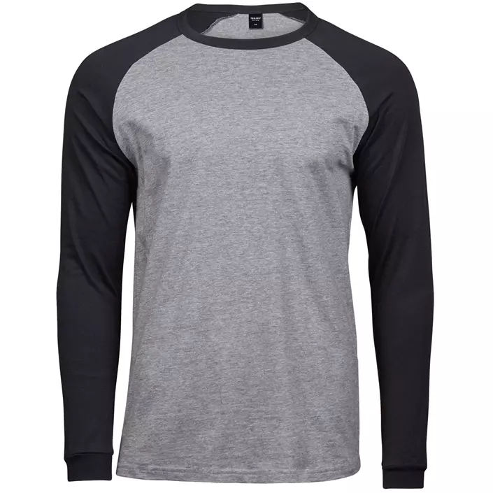 Tee Jays Baseball long-sleeved T-shirt, Heather/Black, large image number 0