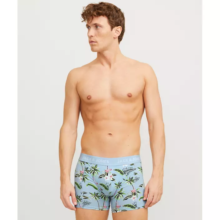 Jack & Jones JACFLOWER BIRD 3-pack kalsonger, Chambray Blue, large image number 8