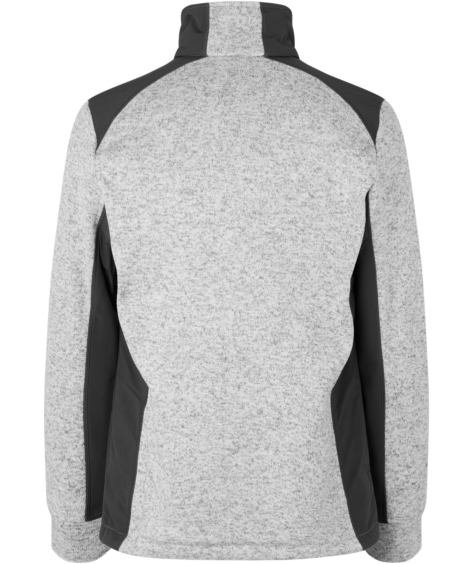 ID Knitted Fleece Cardigan, Grey Melange, large image number 2