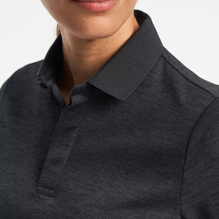 Tenson TXlite Melange Damen Poloshirt, Black, large image number 5
