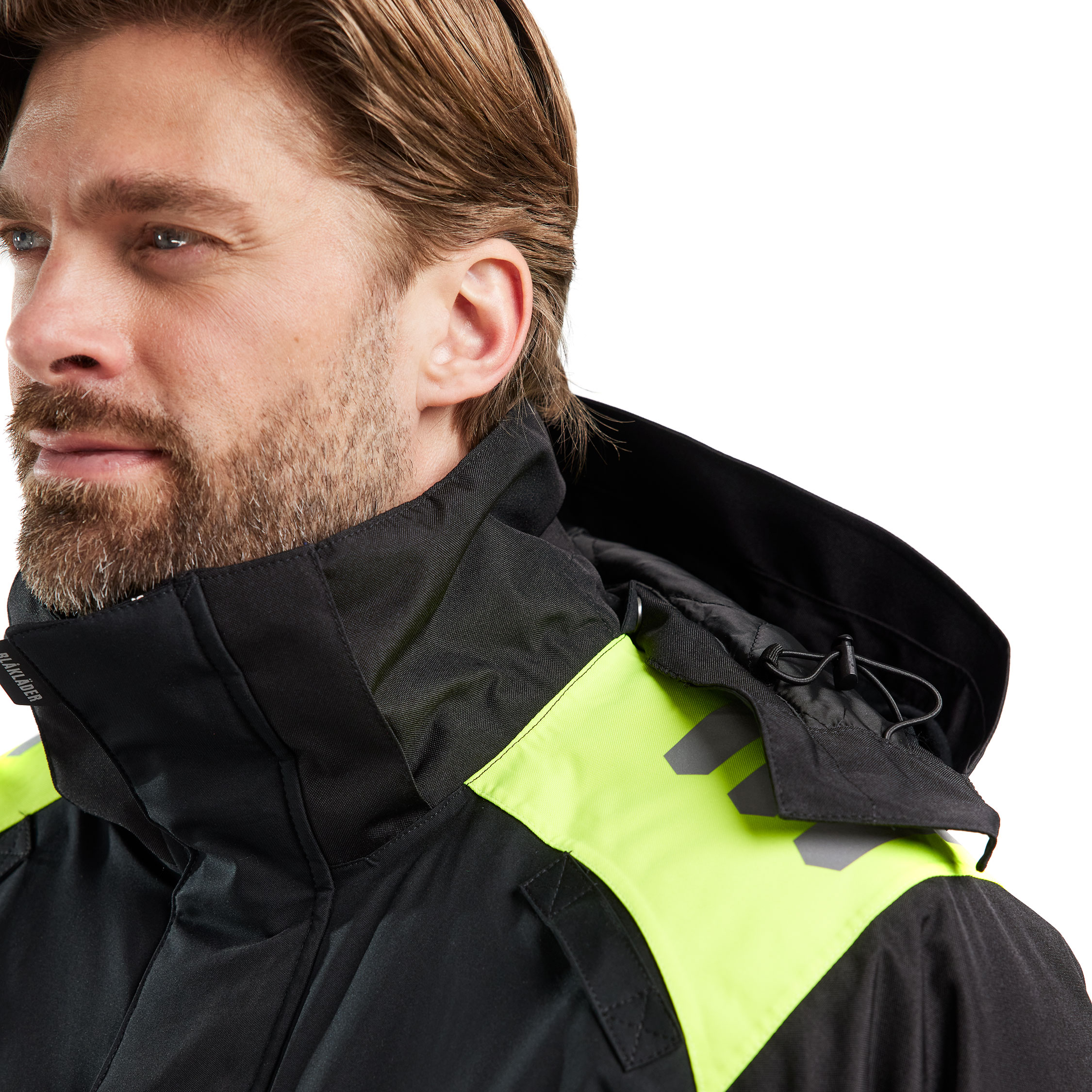 Bl&aring;kl&auml;der winter parka, Black/Hi-Vis Yellow, large image number 6
