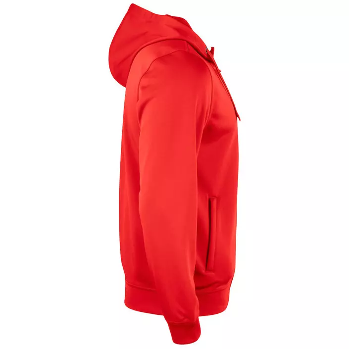 Clique Basis Active hoodie med blixtlås, Röd, large image number 2