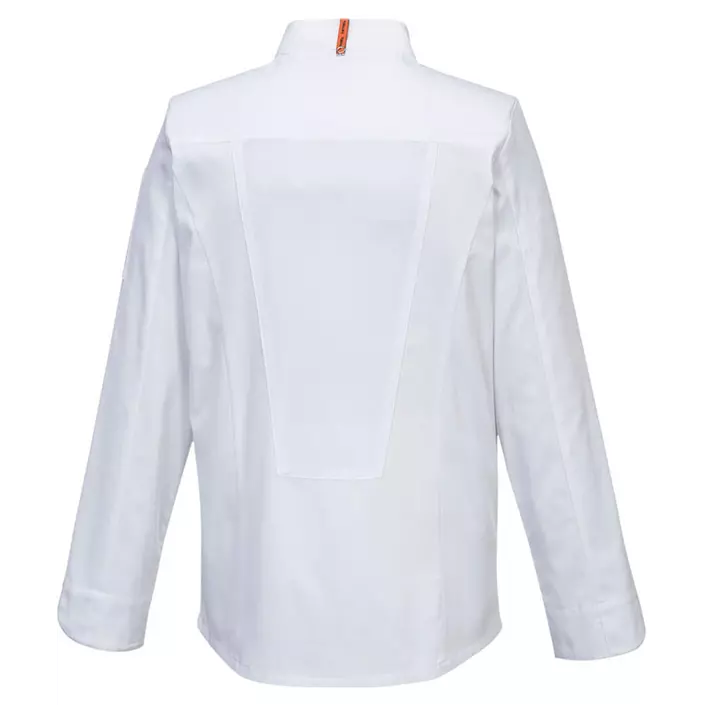 Portwest stretch Mesh Air chefs jacket, White, large image number 1