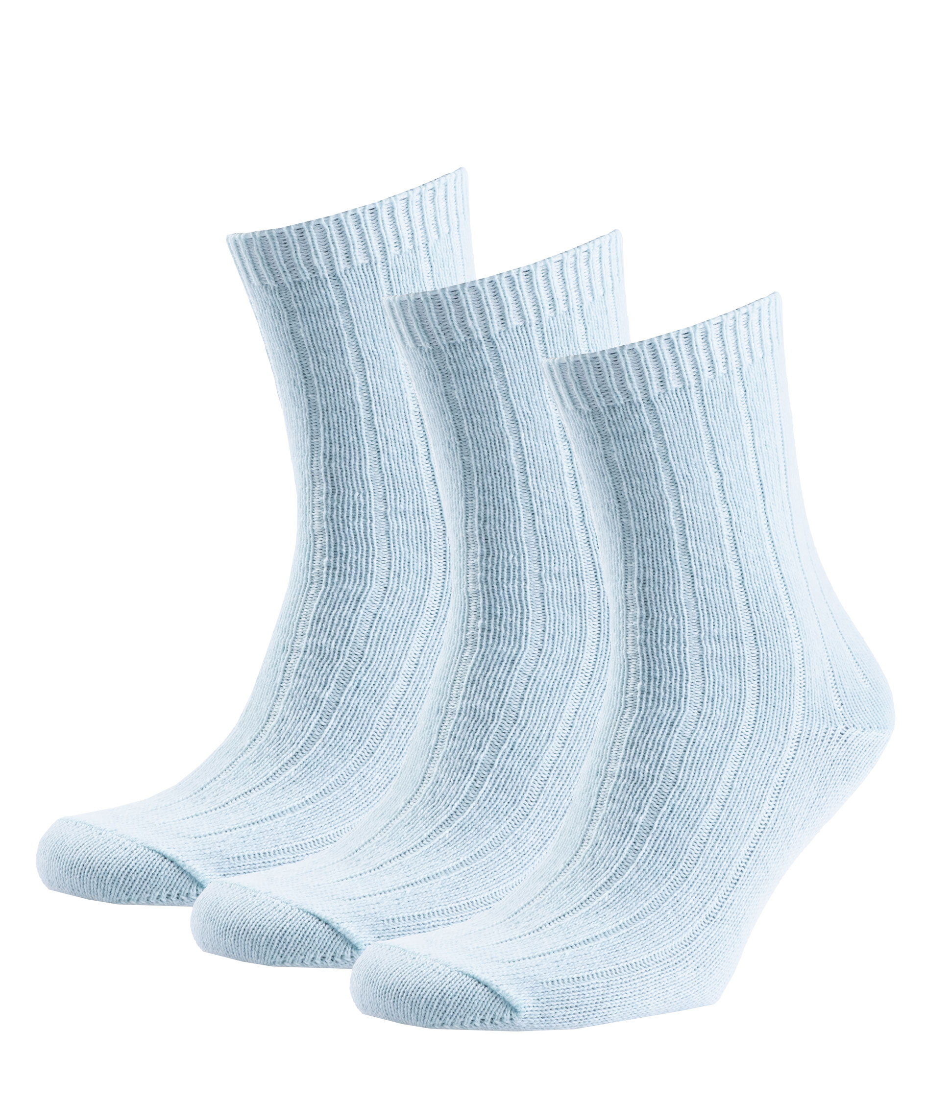3-pack socks with merino wool, Pastel Blue, Pastel Blue, swatch