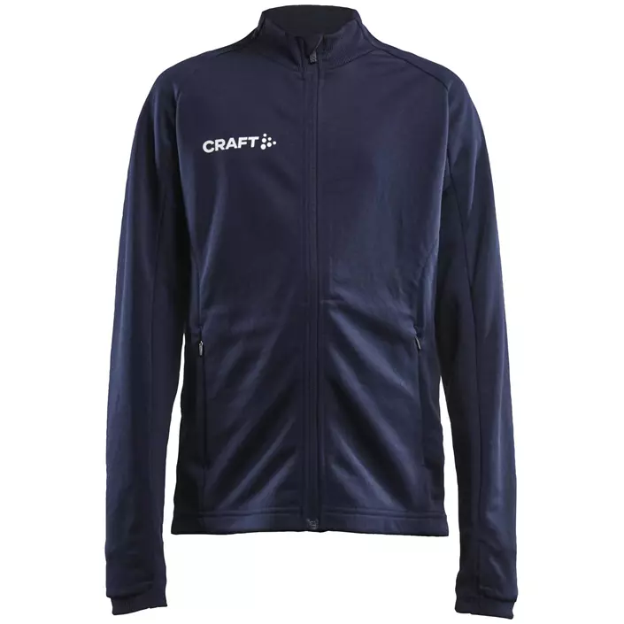 Craft Evolve Full Zip sweatshirt til børn, Navy, large image number 0