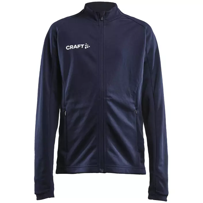 Craft Evolve Full Zip sweatshirt til børn, Navy, large image number 0