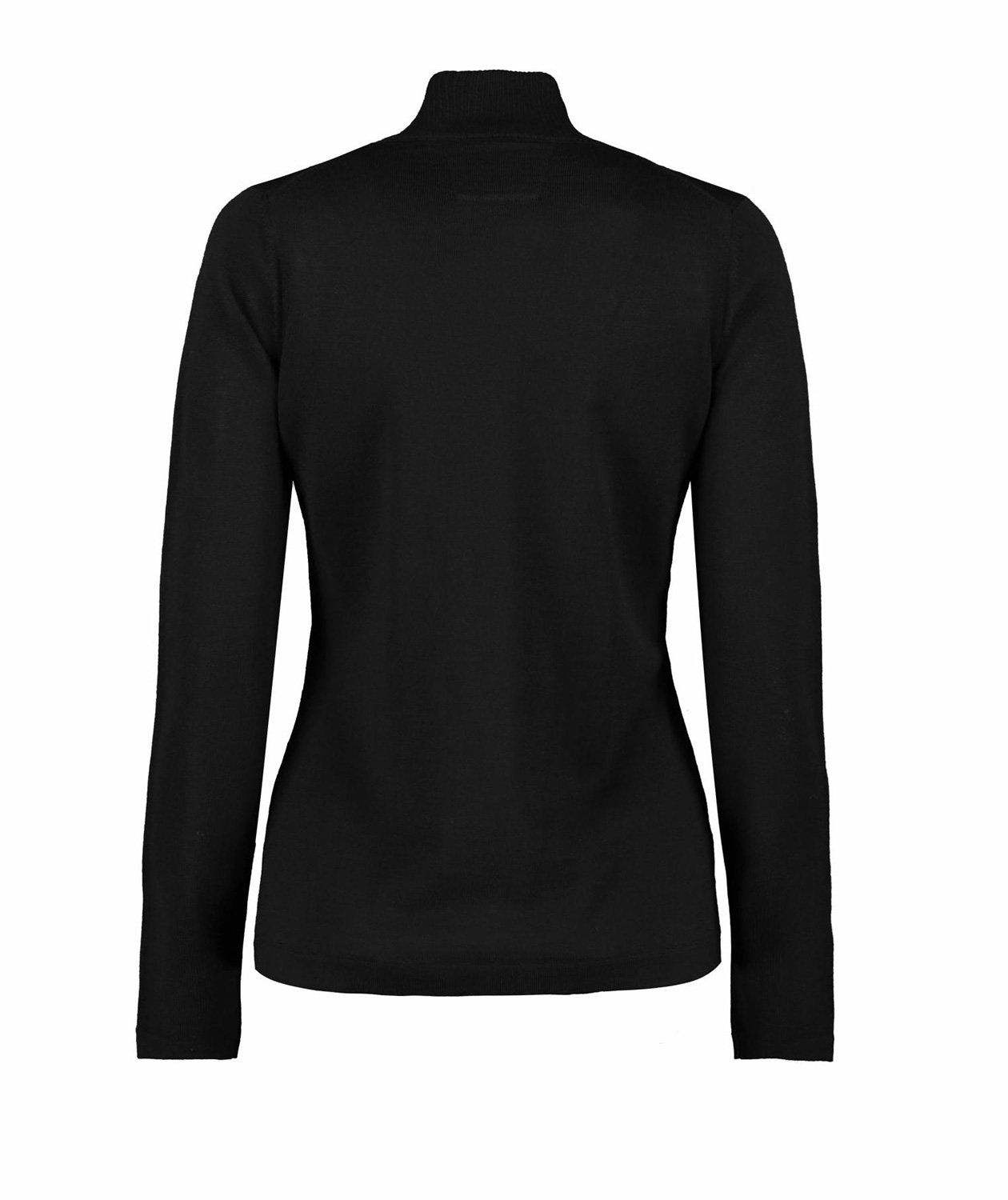 Seven Seas dame strikcardigan med merinould, Sort