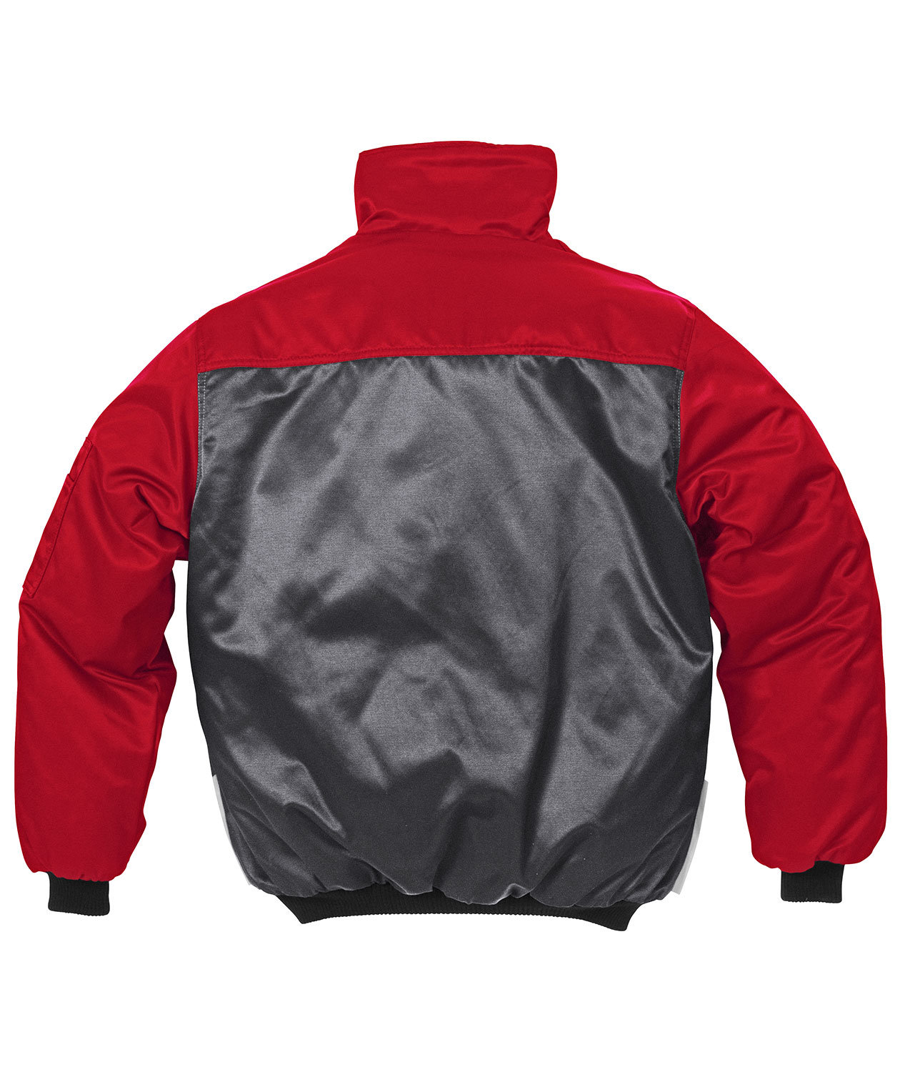 Kansas Icon pilotjakke, Gr&aring;/R&oslash;d, large image number 1