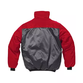 Kansas Icon pilot jacket, Grey/Red