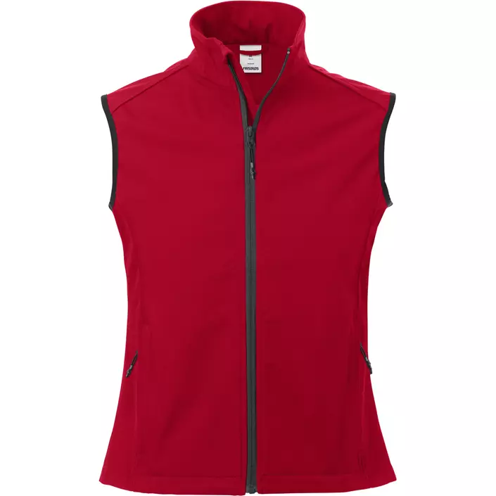 Fristads Acode women's softshell vest, Red, large image number 0