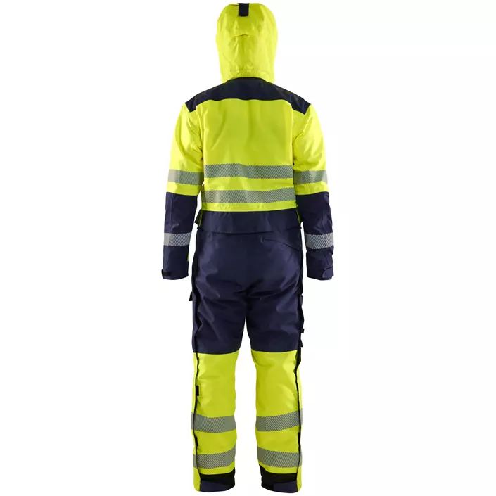 Blåkläder vinterkjeledress, Hi-vis gul/marineblå, large image number 4