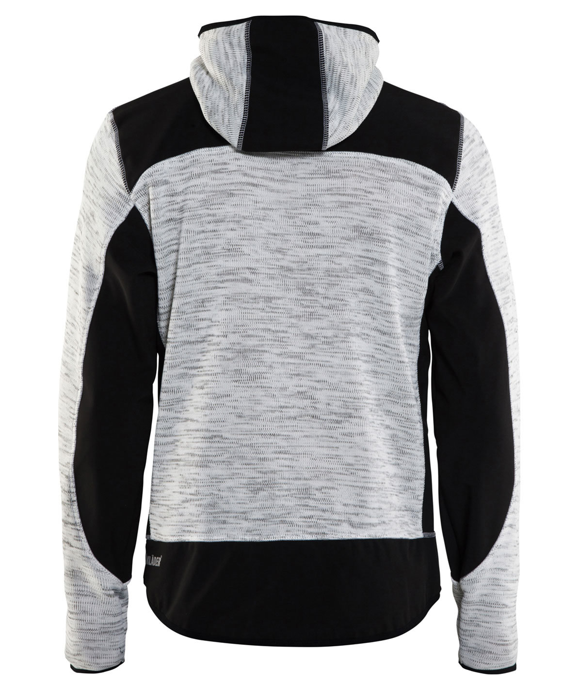 Bl&aring;kl&auml;der strikket softshelljakke X4930, Gr&aring;/Svart, large image number 2