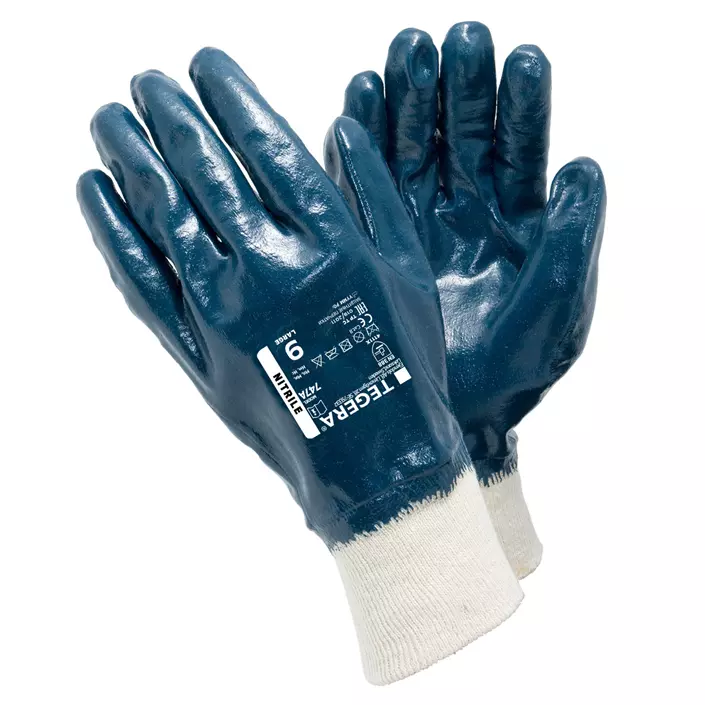 Tegera 747A work gloves, Blue/White, large image number 0