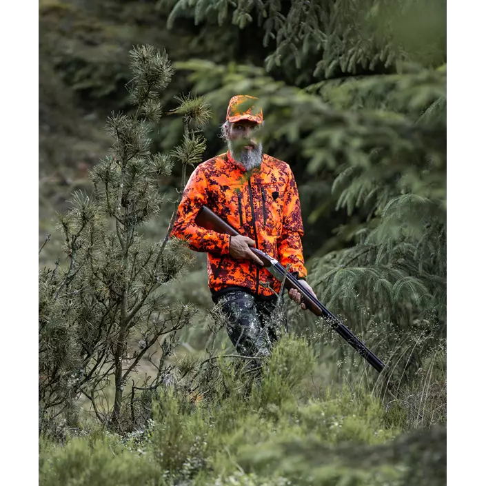 Northern Hunting Franke vendbar fleecejakke, Grøn/Blaze Camouflage, large image number 1