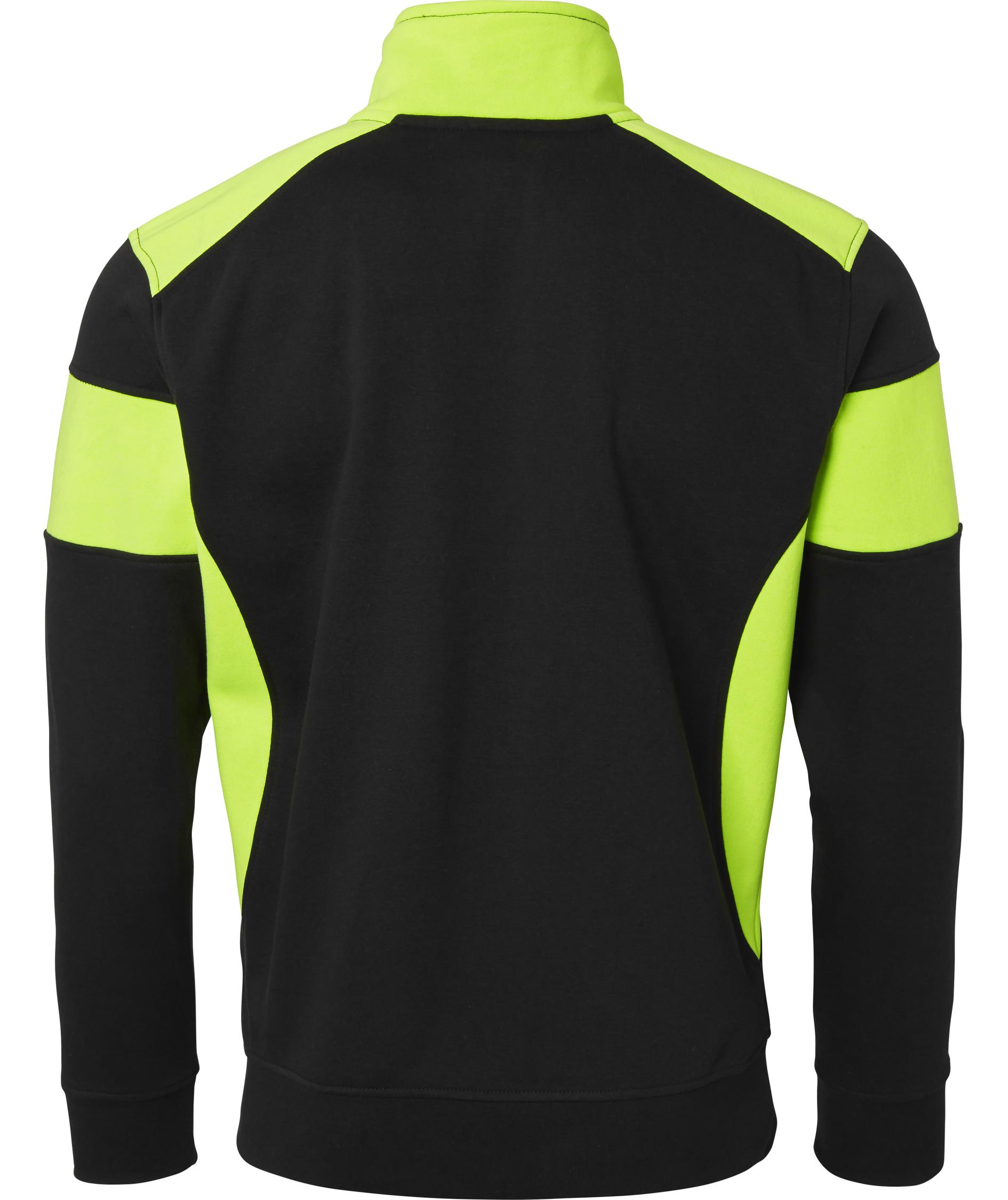 Top Swede cardigan 223, Black/Hi-Vis Yellow